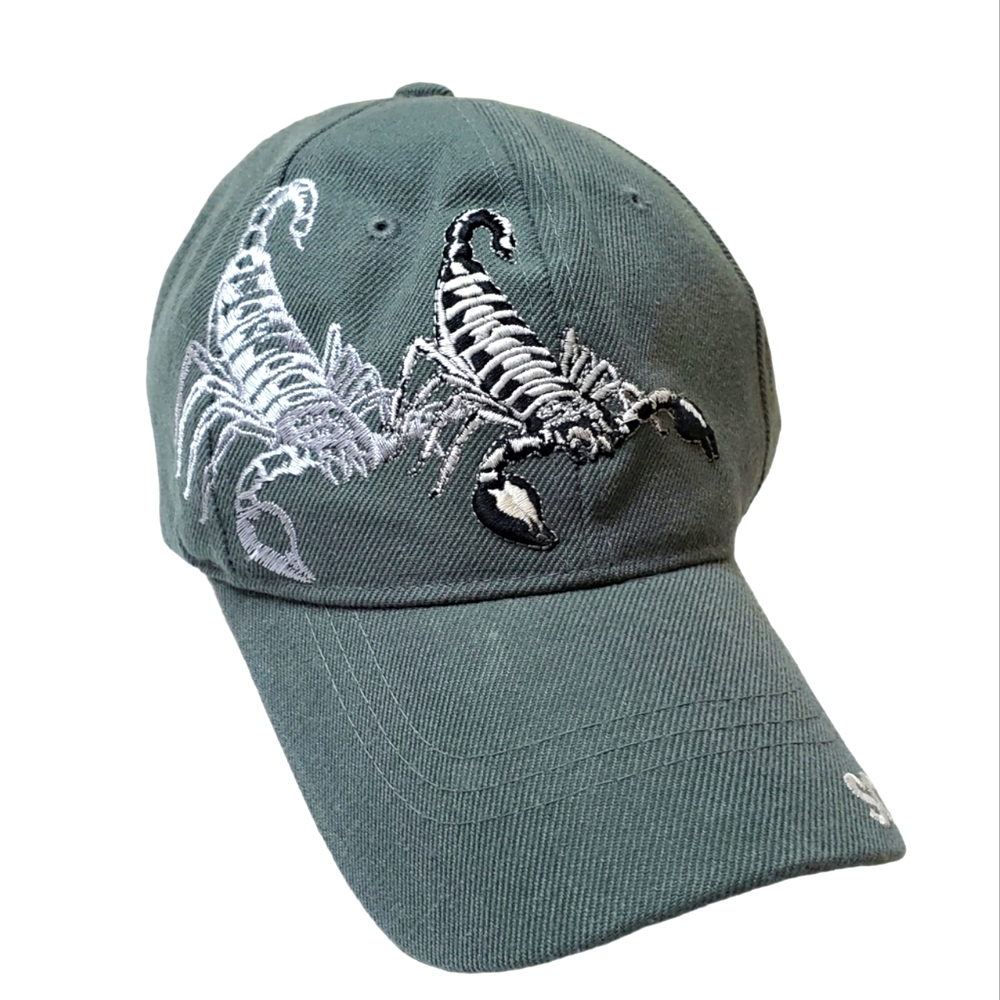 Blue Ocean Scorpion Embroidered Cap